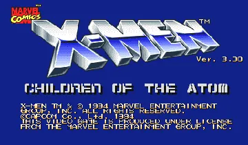 X-Men: Children of the Atom (Euro 950105) screen shot title